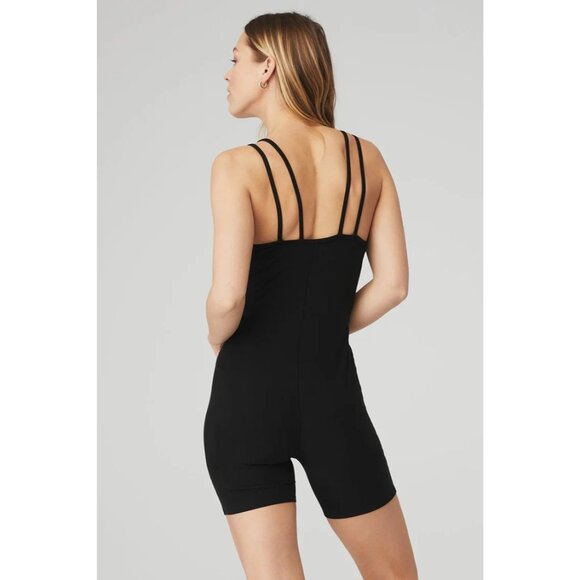 ALO Yoga Alosoft Suns Out Onesie in Black - Picture 3 of 4